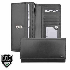 032840 002A Riccardo Ferducci női bőr pénztárca fekete RFID